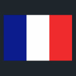 Französische Flagge Tricolore groß Poster<br><div class="desc">Die Flagge von Frankreich oder Drapeau de la France ist eine Trikolorenflagge mit drei vertikalen Bändern blau, weiß und rot. Es ist bekannt als die französische Tricolor oder einfach die Tricolor oder Tricolor. Zu Beginn der Französischen Revolution trug die Pariser Miliz, die eine prominente Rolle beim Sturm der Bastille spielte,...</div>