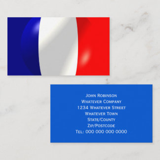 Französische Flagge Visitenkarte