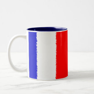 Französische Flagge Zweifarbige Tasse