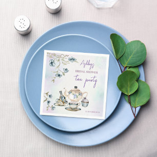 Französische Floral-Teeparty-Braut-Shower-bedruckt Serviette