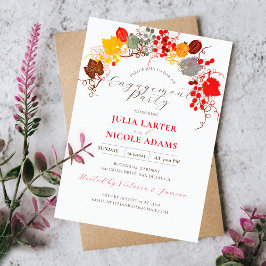 Französische Florals Sweet Berry Traupes Engagemen Einladung