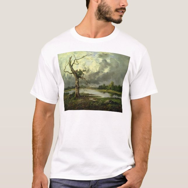 Französische Fluss-Landschaft T-Shirt (Vorderseite)