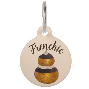 Französische Frenchie Windbeutel Choux Brötchen Le Haustiermarke