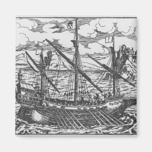 Französische Galeere Magnet