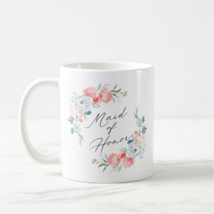 Französische Garten-Blumen-Pfingstrose Ehrenjungfe Kaffeetasse