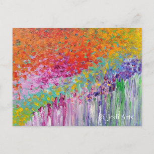 Französische Gartenkunst auf Postkarte
