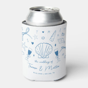 Französische Gastgeschenk Hochzeit an der Küste Dosenkühler