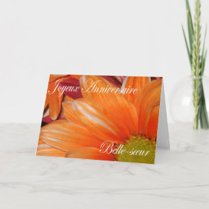 Französische Geburtstags-Karte für Schwägerin Karte