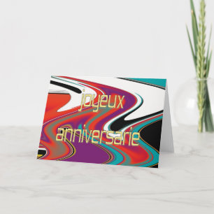 Französische Geburtstagskarte Karte