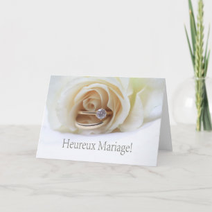 Französische Glückwünsche zum Hochzeitstag Karte