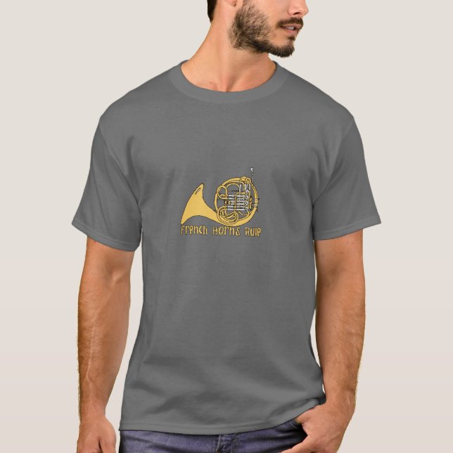 Französische Horn-Regel-T - Shirt (Vorderseite)