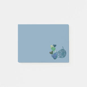 Französische Hornbandmusikklasse Post-it Klebezettel