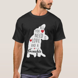 Französische Hundefrau Design für Französische Bul T-Shirt