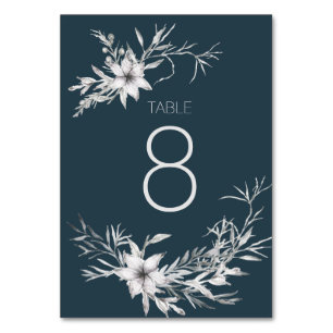 Französische Hütte Hochzeitskarte Tischnummer