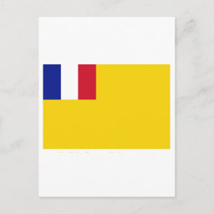 Französische Indochina-Flagge (1887-1954) Postkarte