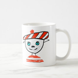 Französische Katze Bonjour Tasse
