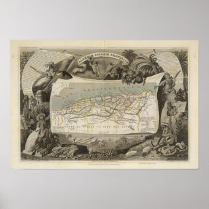 Französische Kolonie Algerien Poster