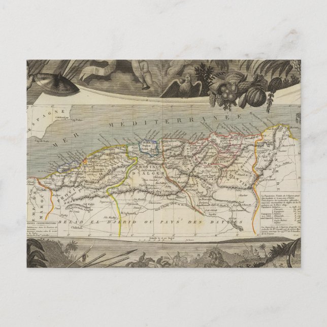 Französische Kolonie Algerien Postkarte (Vorderseite)