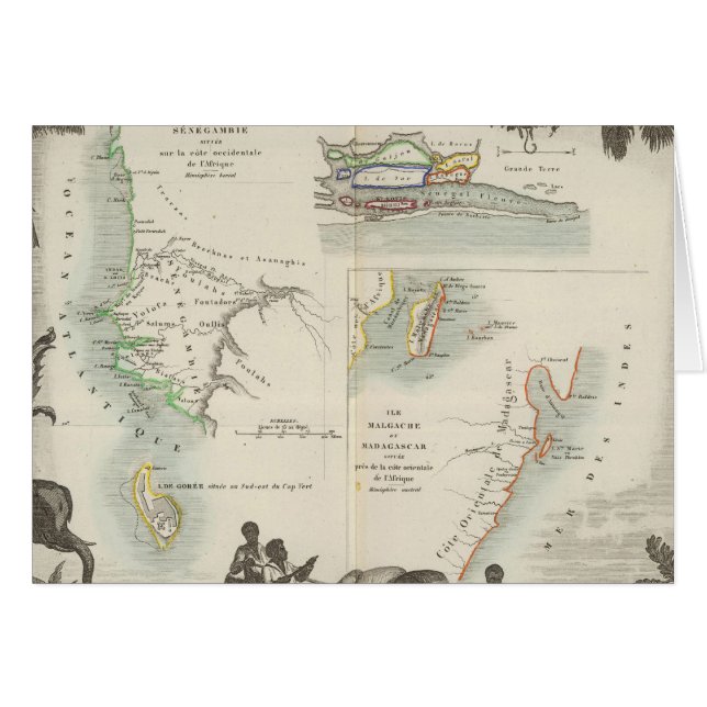 Französische Kolonien in Afrika (Vorderseite (Horizontal))
