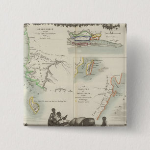 Französische Kolonien in Afrika Button