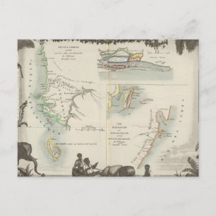 Französische Kolonien in Afrika Postkarte