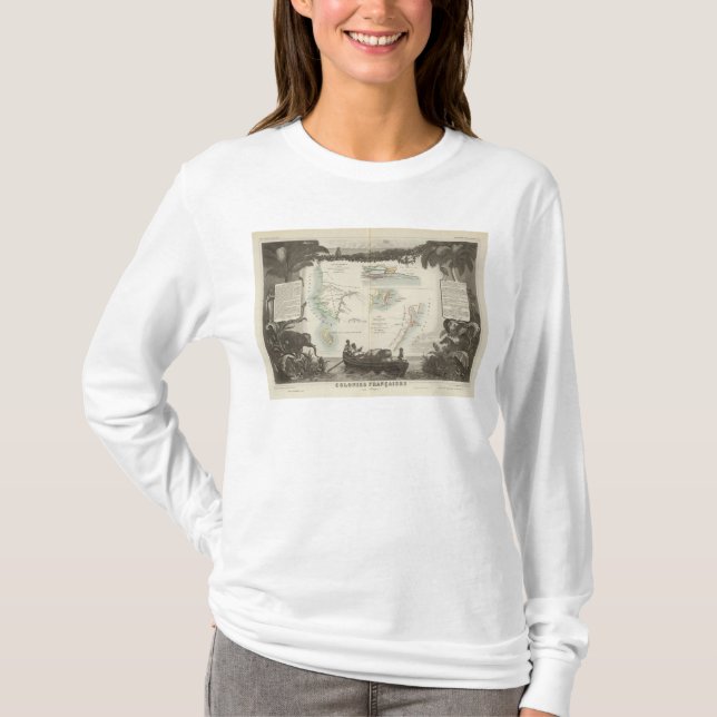 Französische Kolonien in Afrika T-Shirt (Vorderseite)