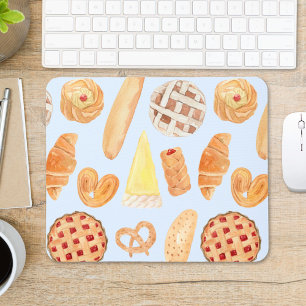 Französische Konditorei Bäckerei Gebäck Brot Essen Mousepad