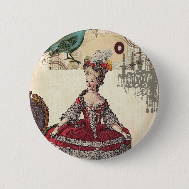 Französische Königin Marie Antoinette Button (Vorderseite)