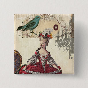 Französische Königin Marie Antoinette Button