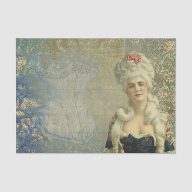 Französische Königin Seidenpapier (Vorderseite)