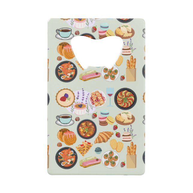 Französische Küche Geldbeutel Flaschenöffner (Vorderseite)