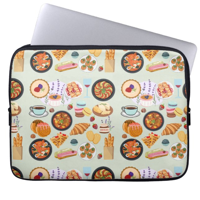 Französische Küche Laptopschutzhülle (Vorderseite)
