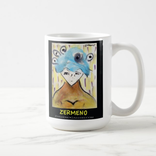 Französische Kunst-Kaffee-Tasse durch Tasse (Rechts)