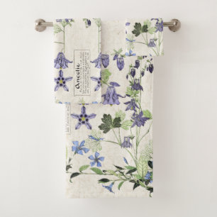 Französische Kunst Nouveau Vintages Badhandtuch Set