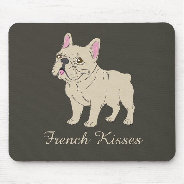 Französische Küsse Mousepad (Vorne)