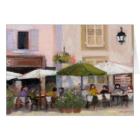 Französische Land-Café-Karte