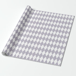 Französische Land-Harlekin-Flieder u. Weiß Geschenkpapier