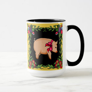 Französische Land-Schwein- Tasse