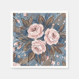 Französische Landrose Serviette