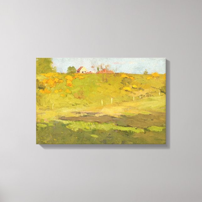 Französische Landschaft des ländlichen Raums (von  Leinwanddruck (Vorderseite)