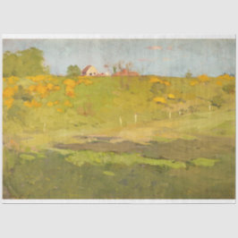 Französische Landschaft des ländlichen Raums (von  Seidenpapier