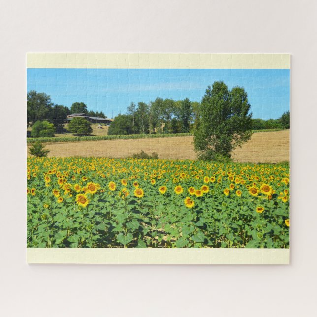 Französische Landschaft Puzzle (Horizontal)