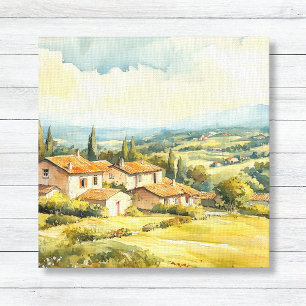 Französische Landschaft Rolling Hills Art Leinwanddruck