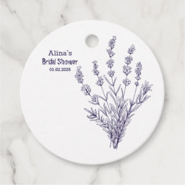 Französische Lavendel-Blume mit eigener Marke Geschenkanhänger