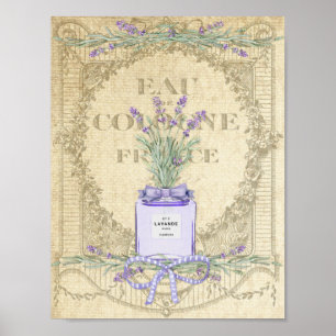 Französische Lavendel-Parfümflasche Poster