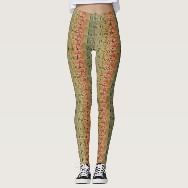 Französische Leggings auf der Postkarte (Vorderseite)