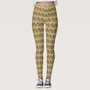 Französische Leggings auf der Postkarte