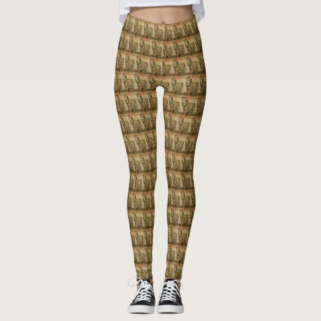 Französische Leggings auf der Postkarte (Vorderseite)
