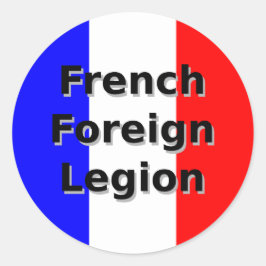 Französische Legion Runder Aufkleber