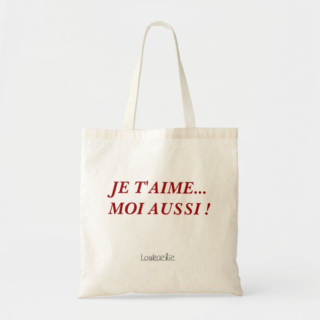 Französische Leinwand-Taschen-Tasche Tragetasche (Vorne)